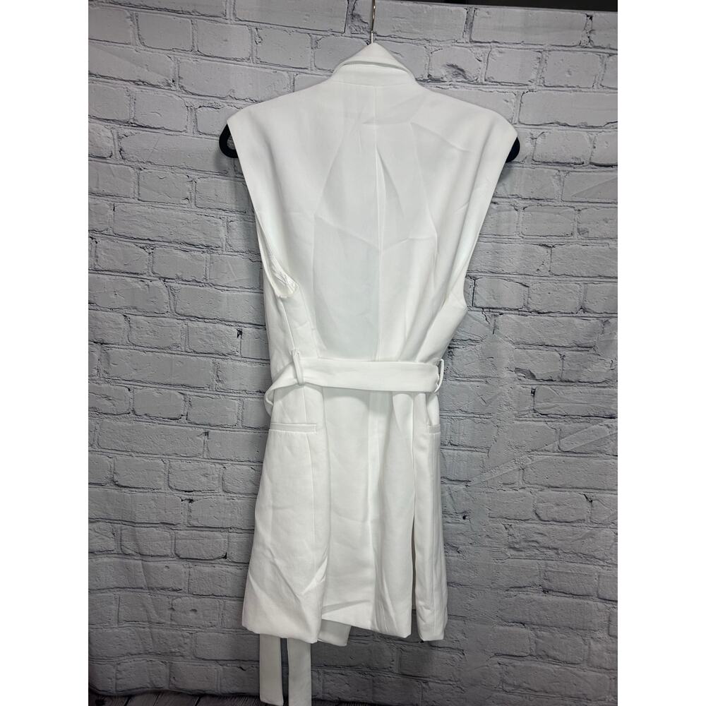 Zara White Sleeveless Blazer Dress - Picture 3 of 4
